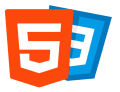 Imagem icon da tecnologia HTML e CSS
